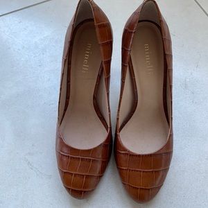 Brown leather shoes